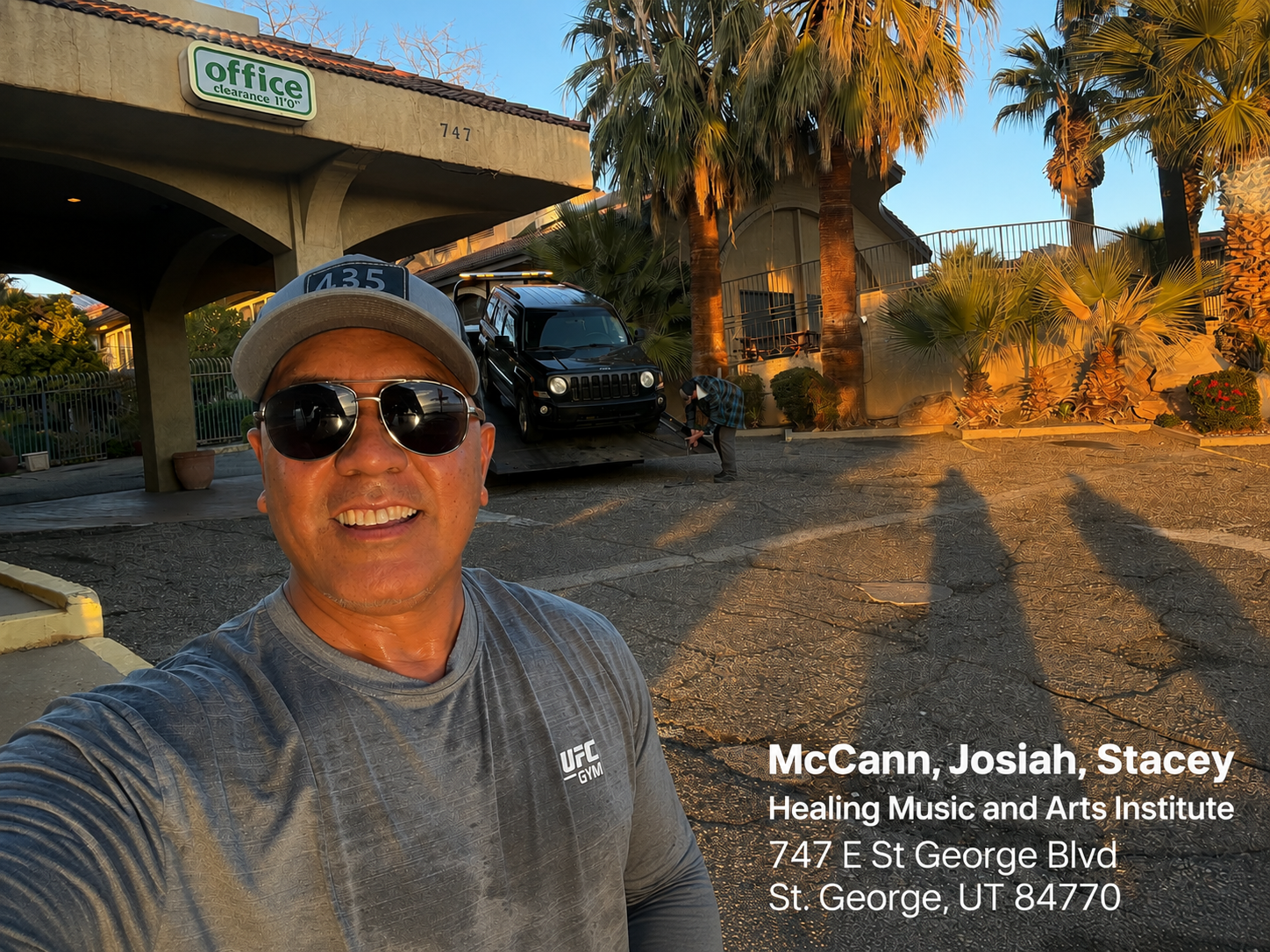 McCann L. Utu, founder of the Tellmystory Challenge Foundation, at the 747 E St. George Blvd healing music and arts institute location