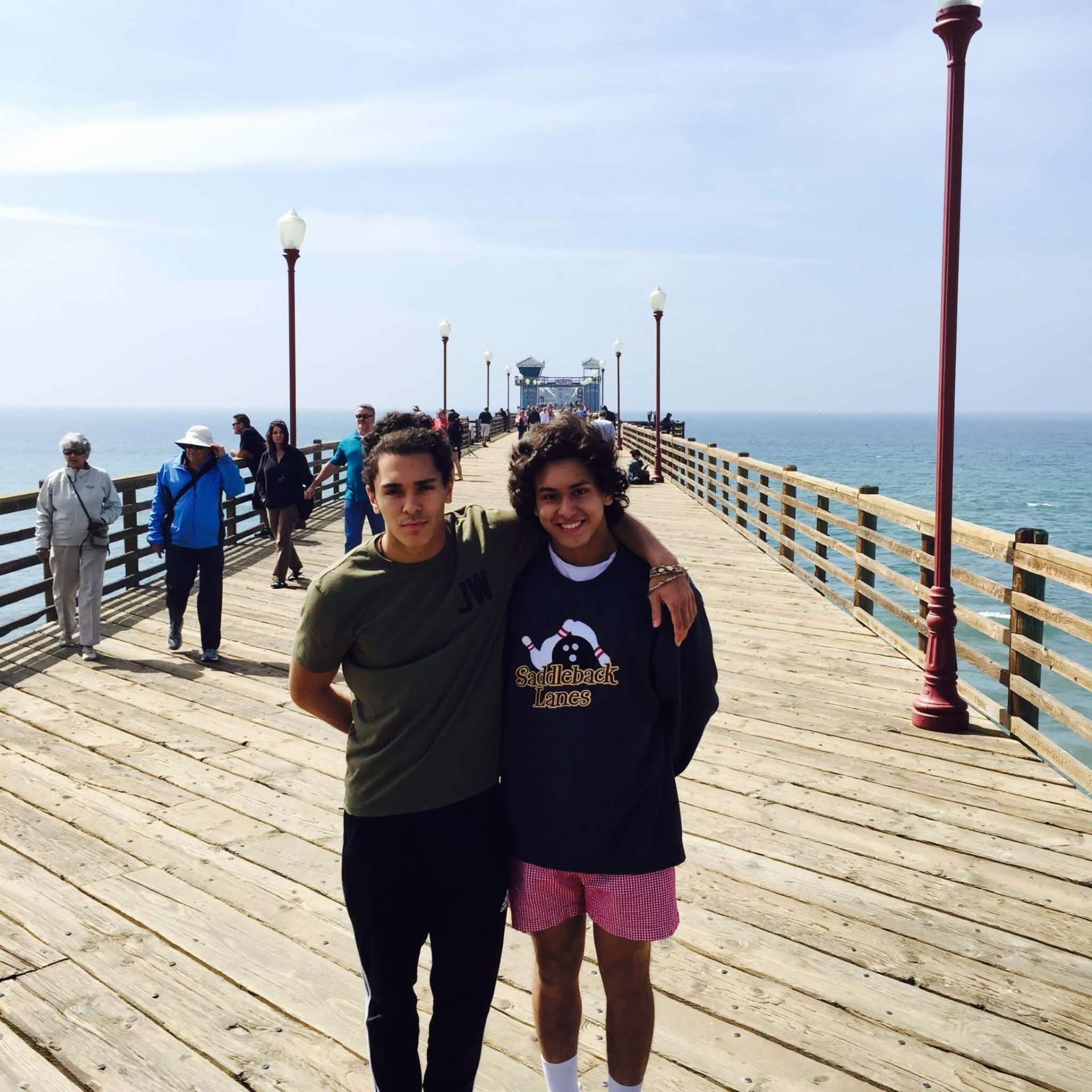 McCann Jr. and Josiah on the Oceanside Pier