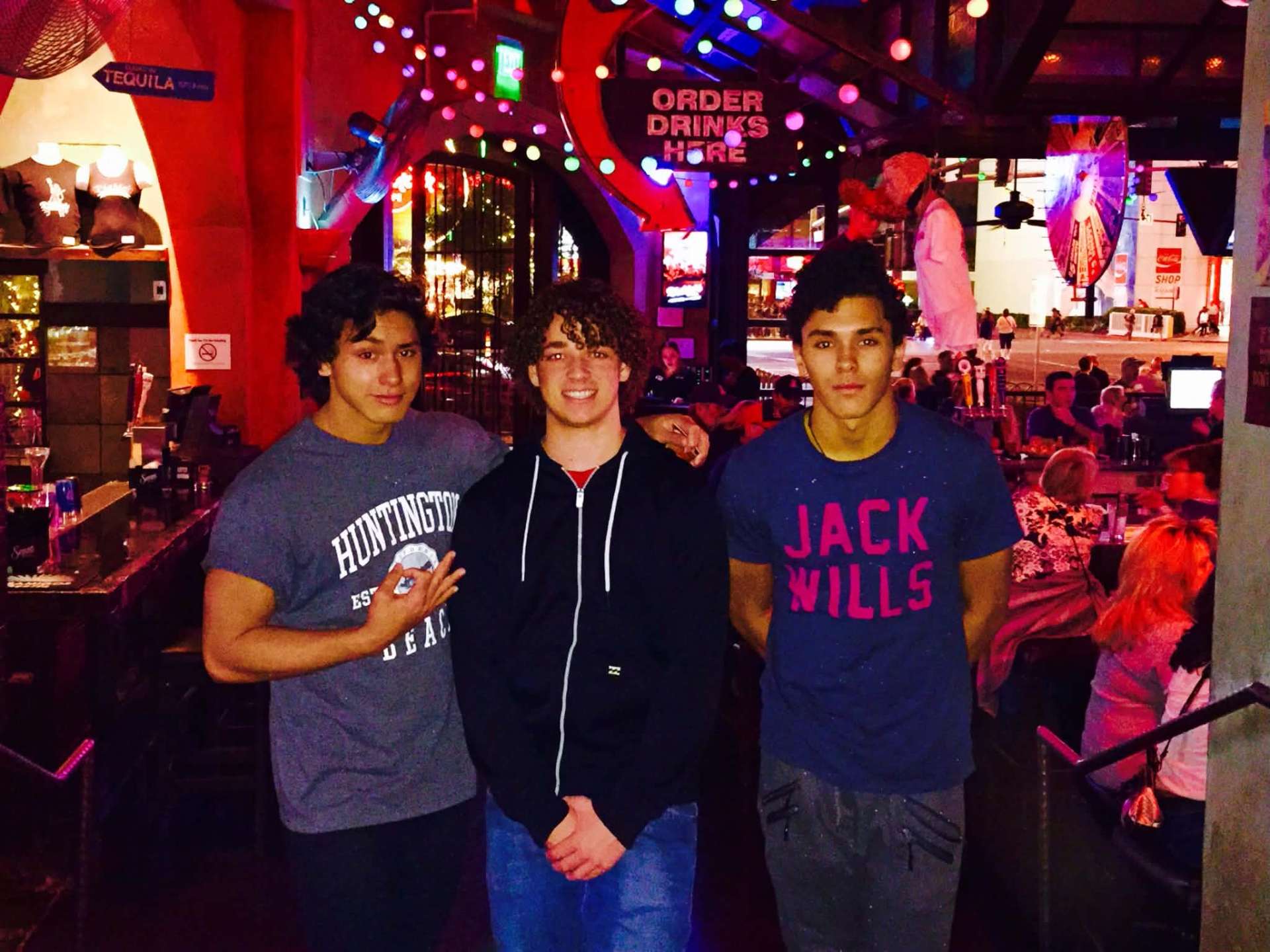 McCann Jr. and Josiah with a friend in Las Vegas