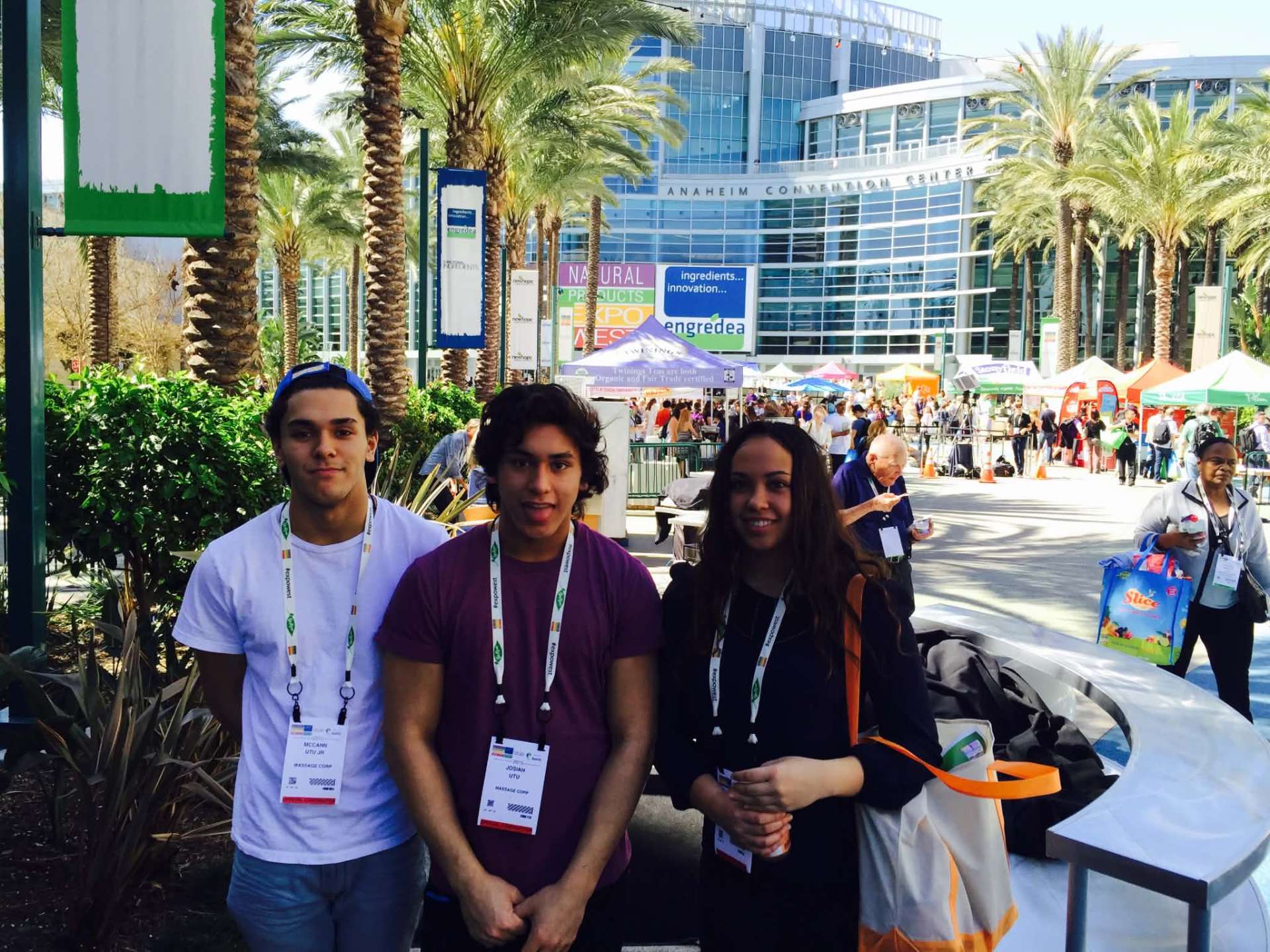 McCann Jr., Josiah and friend at Expo West
